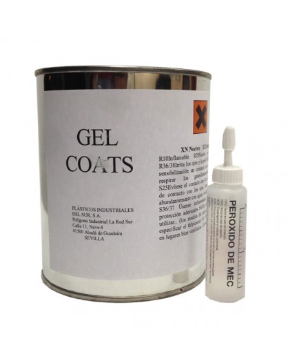 Gel Coats color blanco + Catalizador (Peróxido)